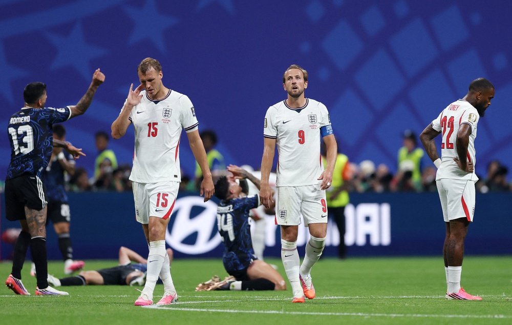 Kane disappeared as England dropped too deep, too quickly (Reuters)