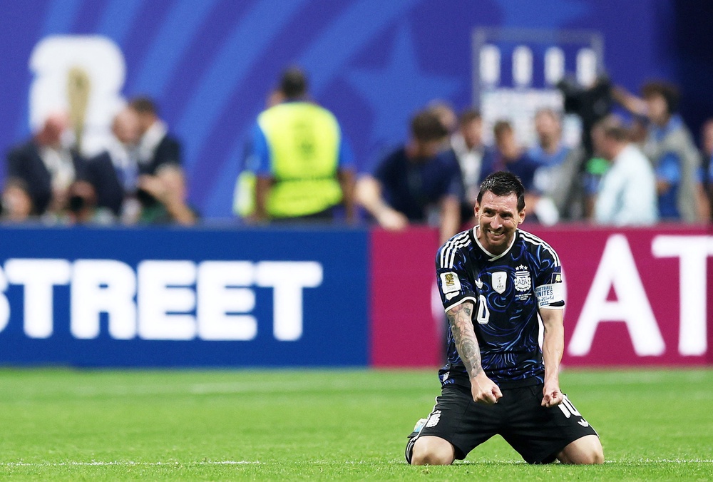 England’s tactical changes unlocked space for Lionel Messi to set up both of Argentina’s goals (Reuters)