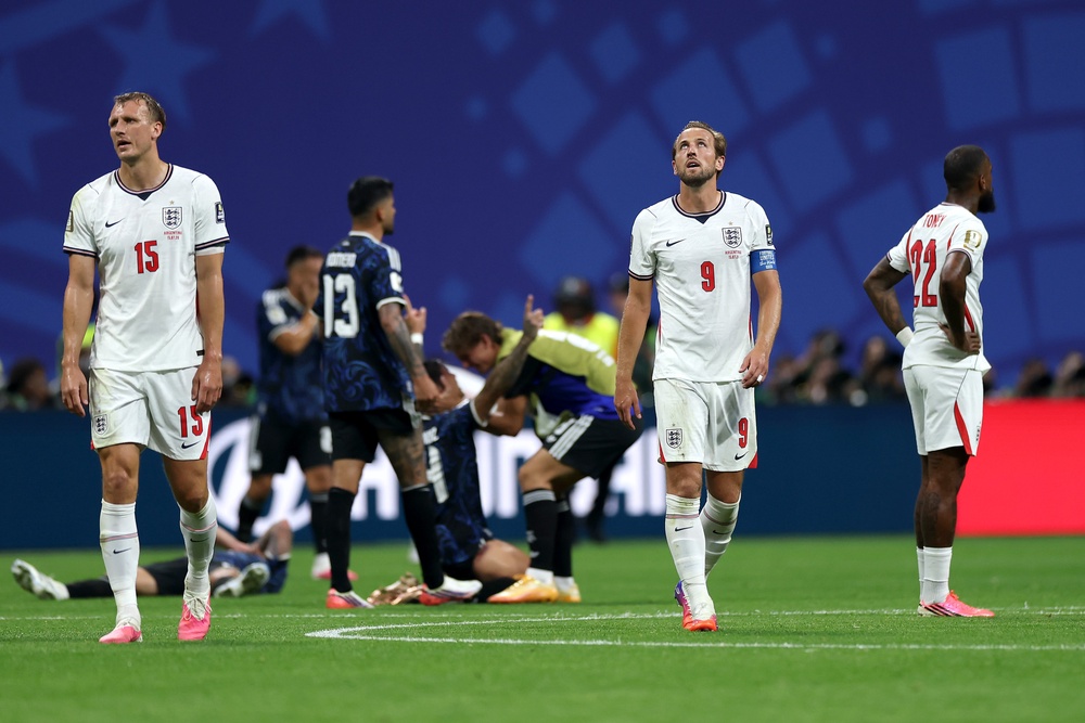 Kane said England holding on to 1-0 was ‘not enough’ at his level (Getty)