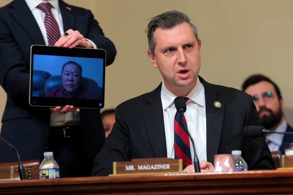 Rep. Seth Magaziner (D-R.I.) said Democrats should claw back some of ICE’s funding if they retake the House in the midterm elections in November (Getty)