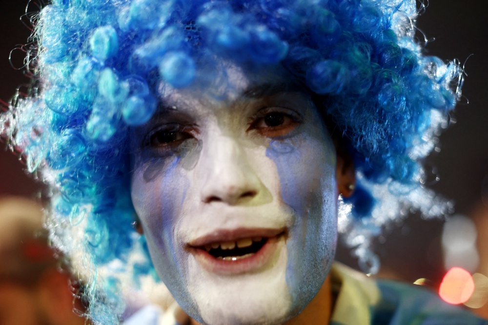 The Plaza Seber fan park was a family-friendly zone with face-painting, empanada stalls and hydration stalls (Reuters)