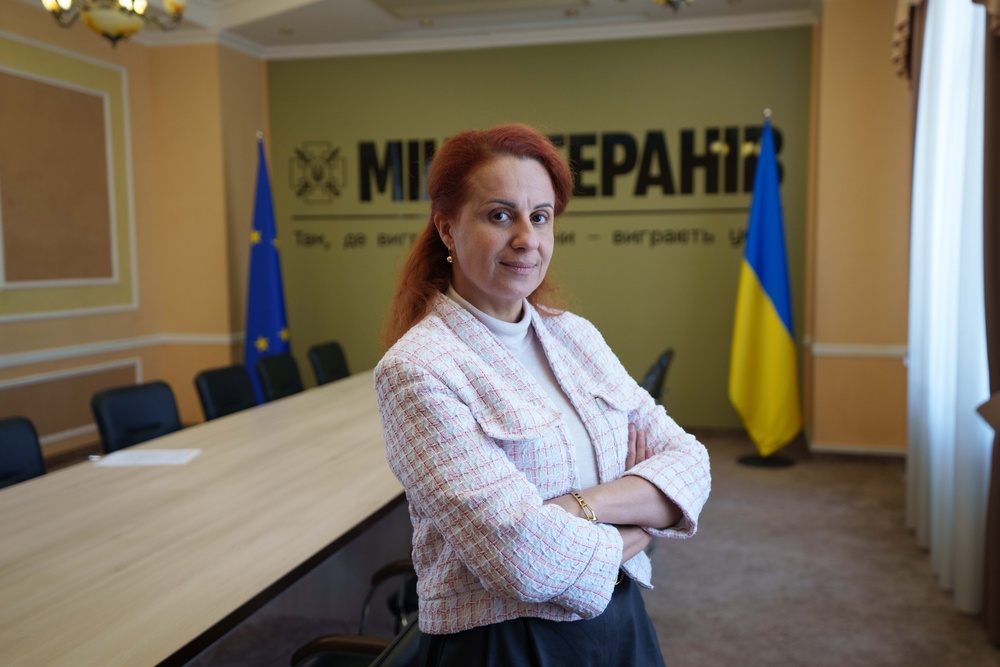 Natalia Kalmykova, Ukraine's Veterans Affairs Minister (AP Photo/Evgeniy Maloletka) (Copyright 2026 The Associated Press. All rights reserved)