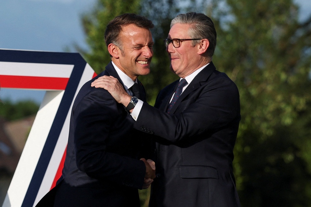 Sir Keir Starmer with French President Emmanuel Macron (Isabel Infantes/PA) (PA Wire)
