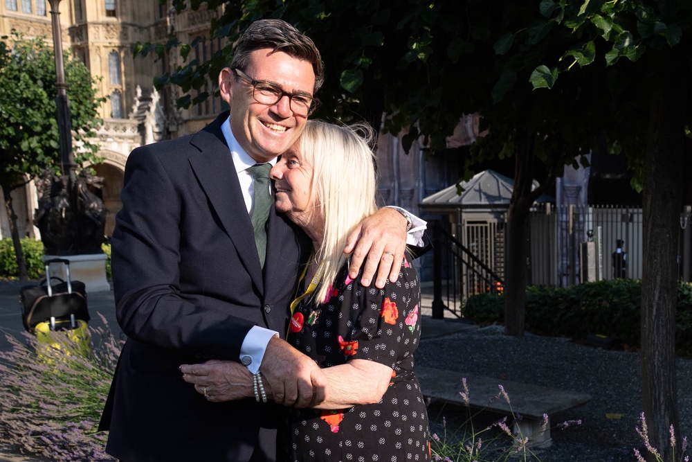Andy Burnham with Margaret Aspinall outside the House of Commons in London after the Public Office (Accountability) Bill, known as the Hillsborough Law, cleared the House of Commons (PA)
