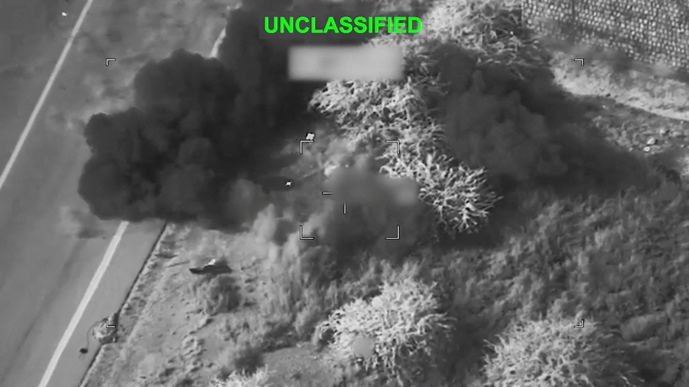The US fired Hellfire missiles (Reuters)