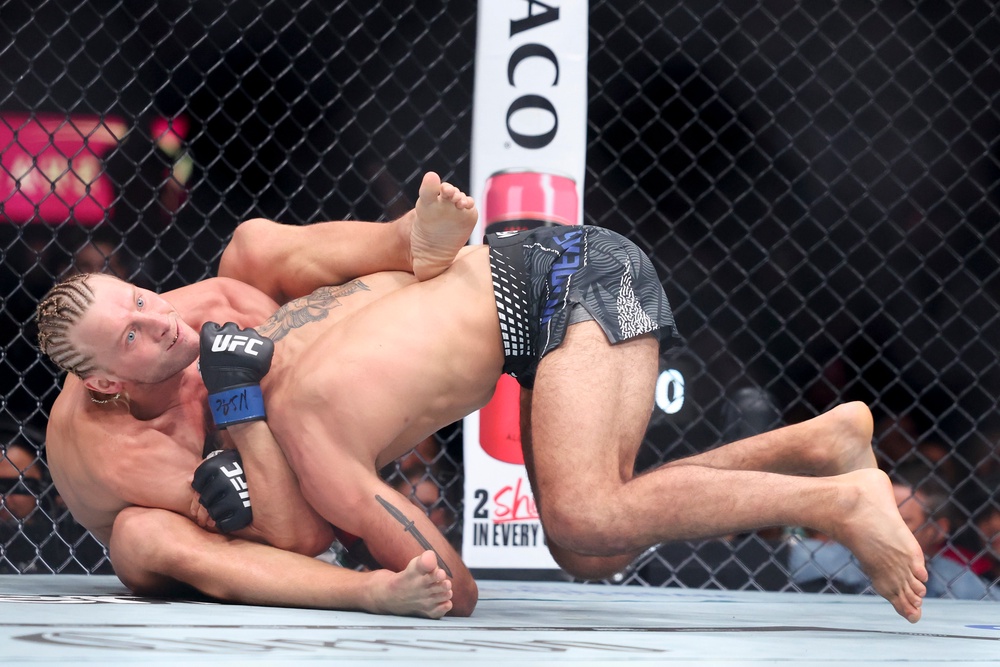 Pimblett choked Benoit Saint-Denis unconscious (Getty)