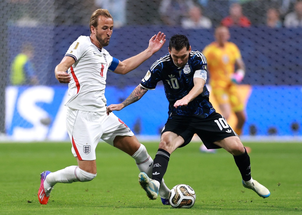 Messi led Argentina to a heroic come-from-behind 2-1 victory over England in Atlanta (Getty)