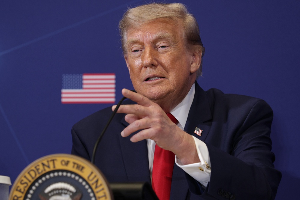 President Donald Trump praised Defense Secretary Pete Hegseth, insisting he has done a ‘great job’ in the Pentagon (Getty)