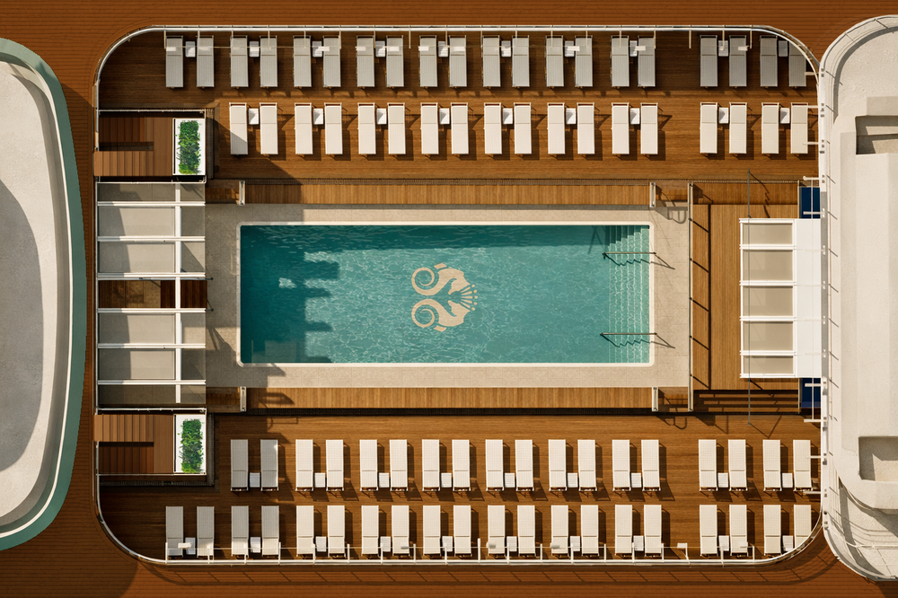 The Seahorse Pool on Crystal Grace will be the largest in the fleet (Crystal)
