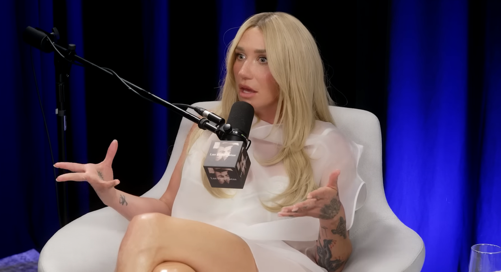 Kesha made the revelation on the 'Las Culturistas' podcast (Las Culturistas/YouTube)
