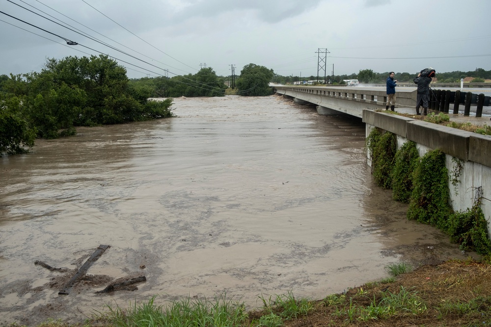 A gauge less than 10 miles from Kerrville indicated the river had risen 32 feet in a mere four hours (AP)