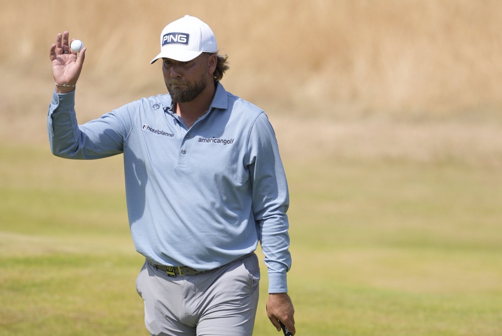 Dan Brown jointly leads the first round of The Open for the second time in three years (Peter Byrne/PA) (PA Wire)