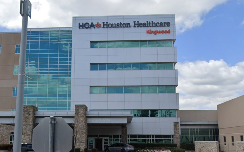 HCA Houston Healthcare Kingwood, a hospital in Houston, Texas, is accused of botching a lab test that resulted in a beloved pastor's death from antibiotic-resistant E. Coli (Google Maps)