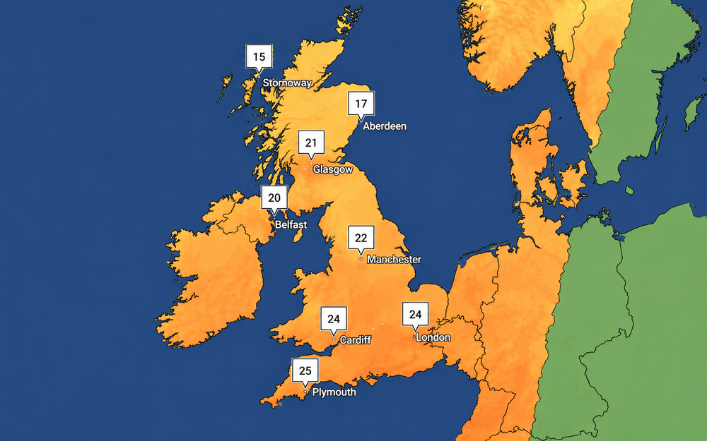Lower temperatures are set to make a comeback over the weekend for parts of the UK (Met Office)