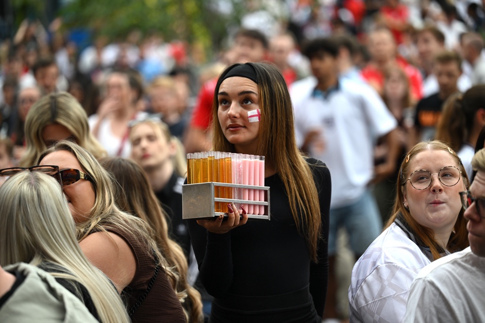 Longer evenings and later kick-offs kept fans eating and drinking well into the night (Getty)