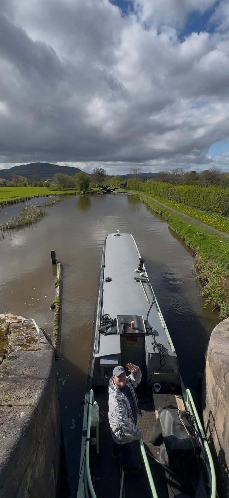 Daniel and Charlotte move to a new location every 14 days because of their current boating licence (Collect/PA Real Life)