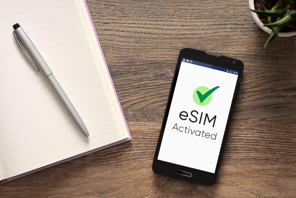 These eSIMs are digital SIM cards that are downloaded straight to your phone or tablet before you head off (PA)