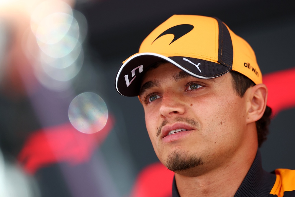Lando Norris has taken a 10-place grid penalty (Getty)