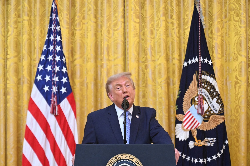 Trump bragged that his Thursday night speech received ‘great reviews’ and pulled in a ‘big audience,’ while simultaneously complaining that several major networks decided not to broadcast the full remarks live (Reuters)