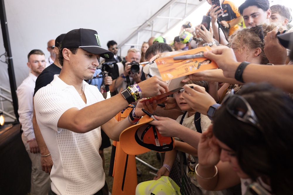 Norris is one of the grid’s most popular drivers (Matt Alexander/PA) (PA Wire)