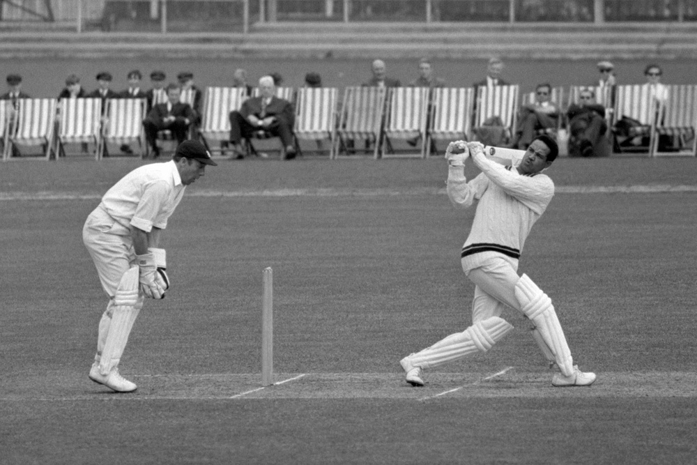 Garfield Sobers, right, in action against England (PA) (PA Archive)