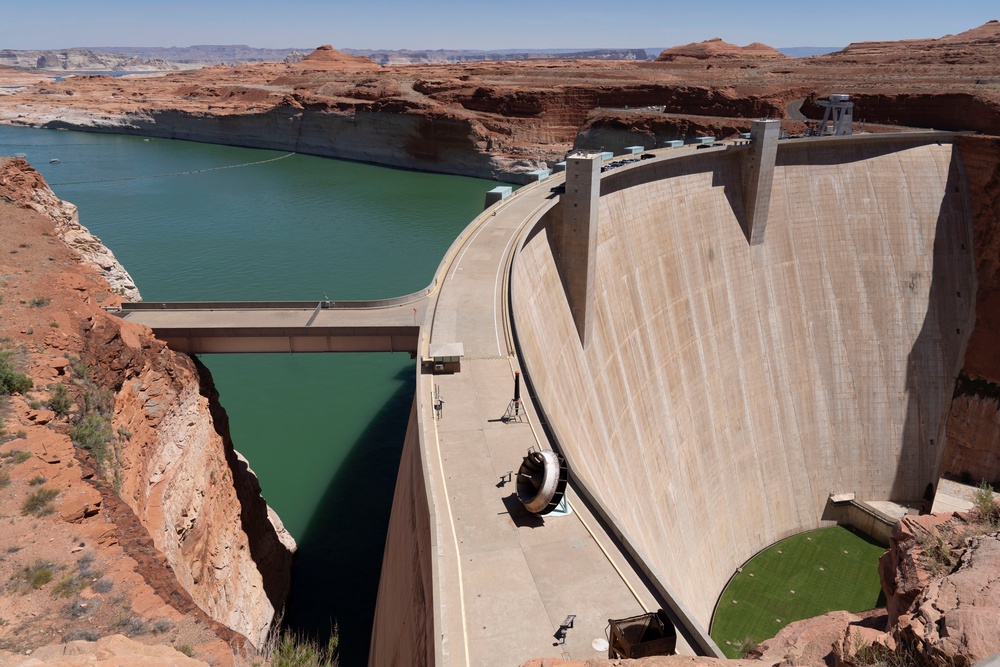 Located in northern Arizona, the Glen Canyon Dam provides hyroelectric power to millions of people across the American West. (Getty Images)