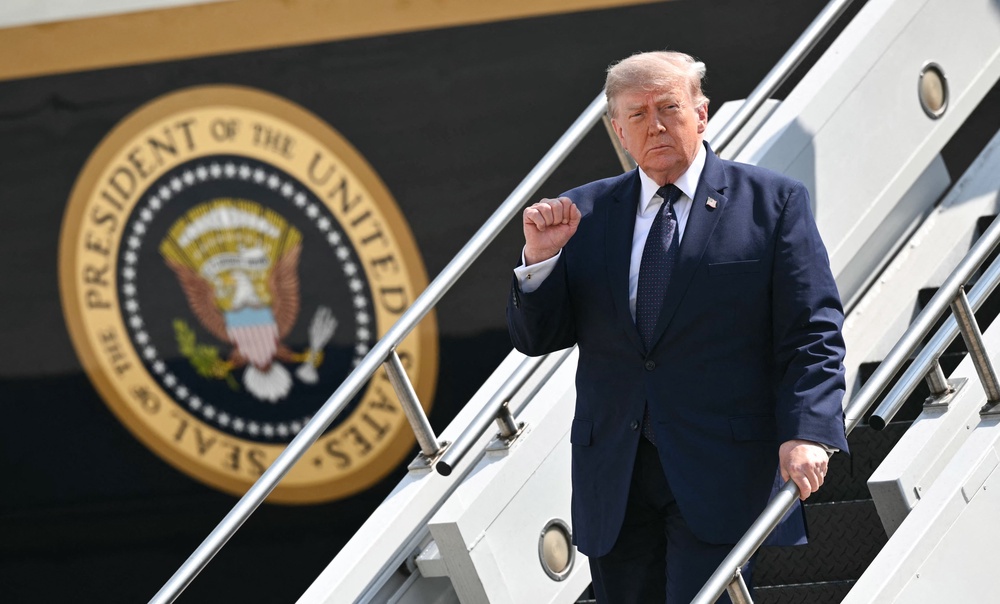 On Friday, President Donald Trump threatened Canada with additional tariffs (AFP via Getty Images)