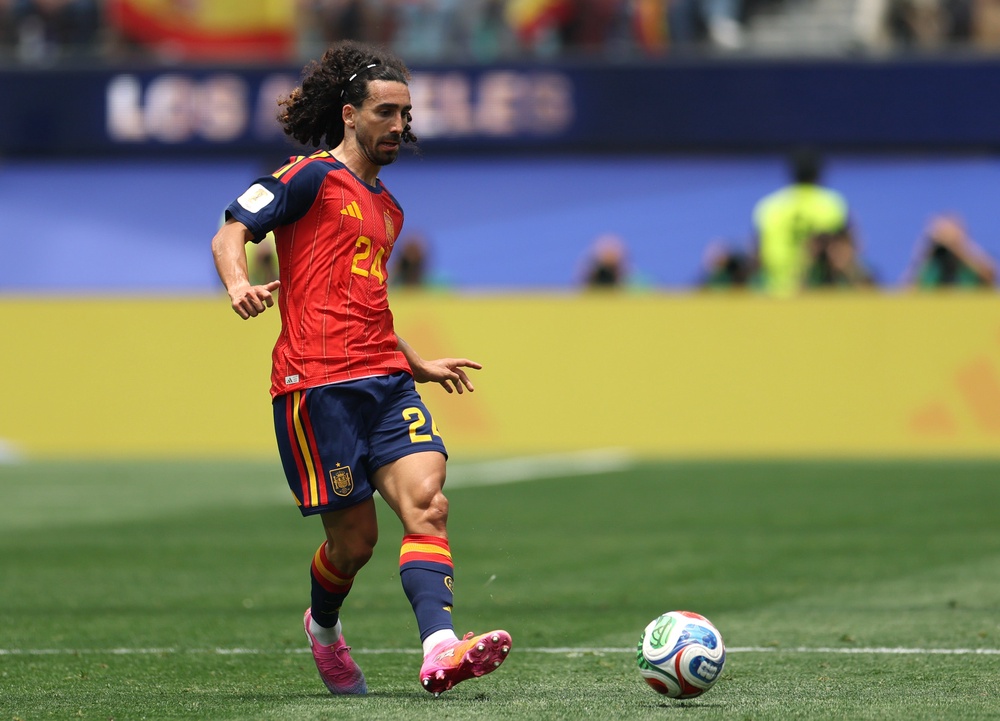 Marc Cucurella has been brilliant for Spain at left-back (Getty)