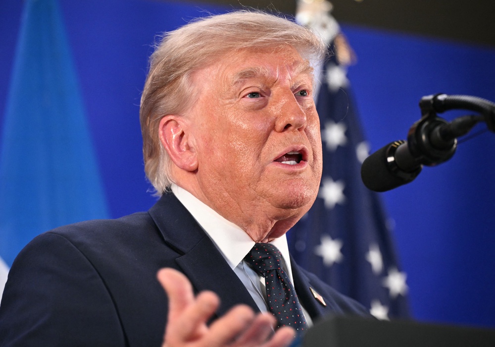 US president Donald Trump described the deaths of two American service members in Jordan as ‘a very sad thing’ (AFP/Getty)