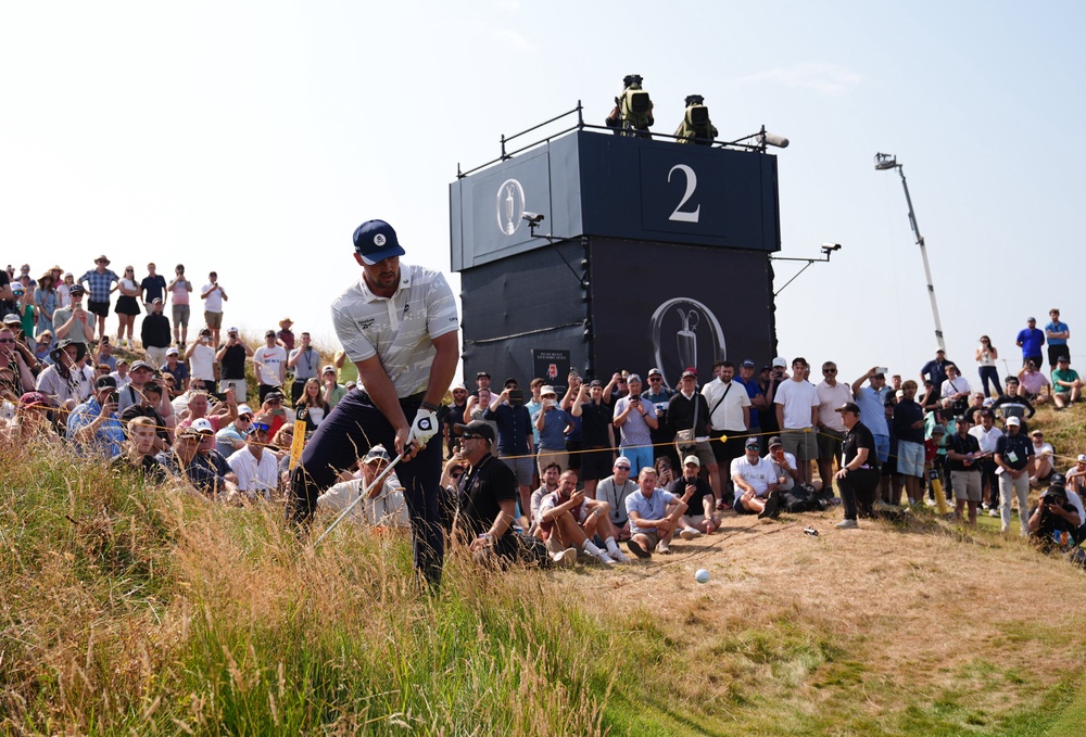 Every shot from the rough was greeted with sarcastic comments from the crowd (PA)