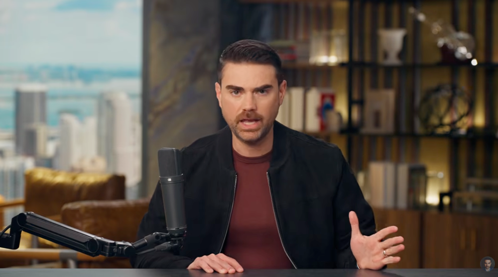 Ben Shapiro saysThe Odyssey ranks ‘between an eight-and-a-half and a nine’ on a scale of one to 10 (Ben Shapiro/YouTube)