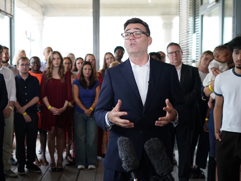 Incoming prime minister Andy Burnham is set to take the reins on Monday (Gareth Fuller/PA) (PA Wire)