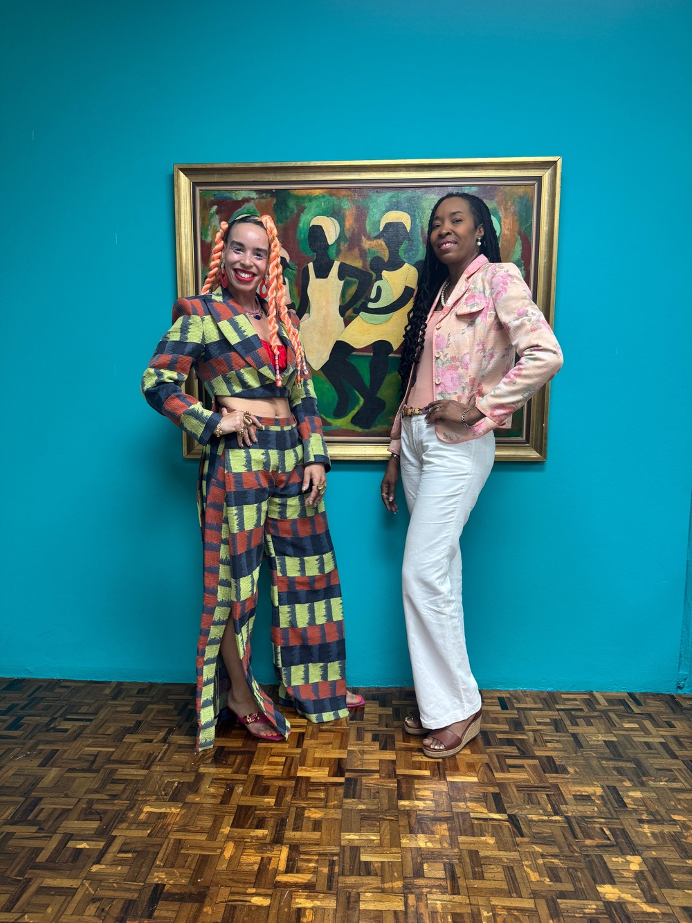 Sadie with nadine Boothe-Gooden, director of the National Gallery of Jamaica (Sadie Clayton)
