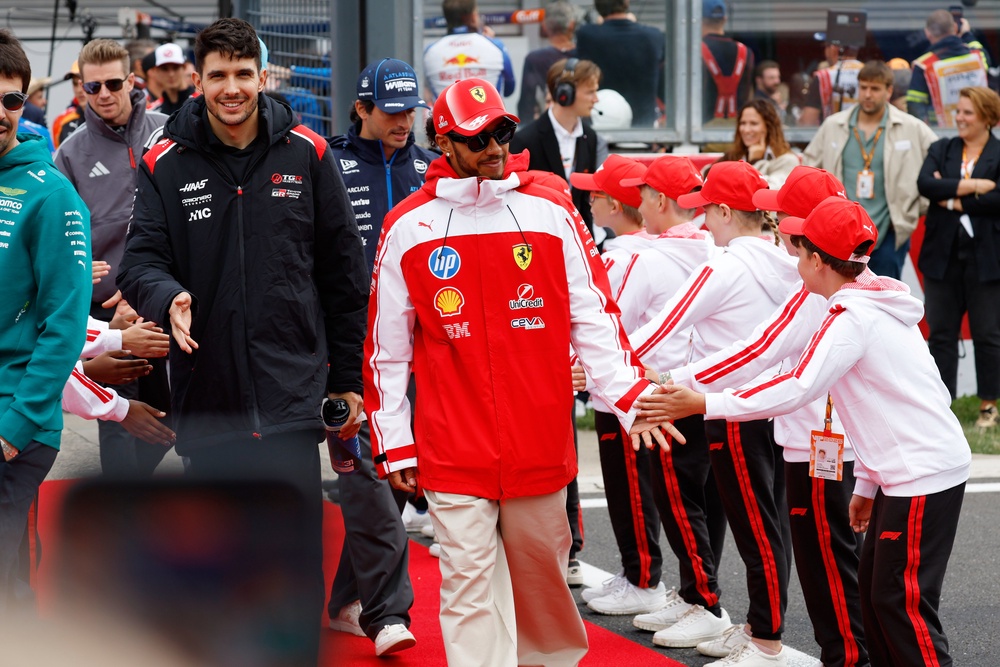 Hamilton’s Ferrari team were fined over the incident (AP Photo/Geert Vanden Wijngaert) (AP)
