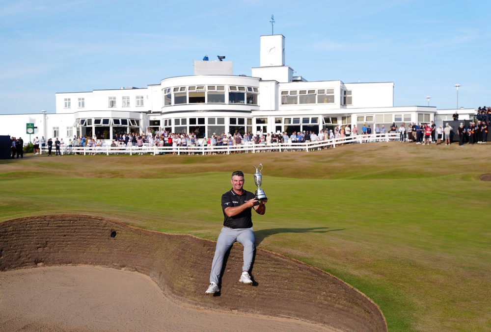 Ryan Fox of New Zealand with the Claret Jug after winning the 154th Open Championship at Royal Birkdale (PA)