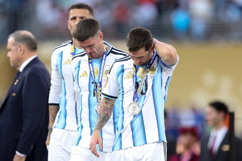 Messi will be 43 by the time the next World Cup comes around and he was given no support against Spain (Getty)