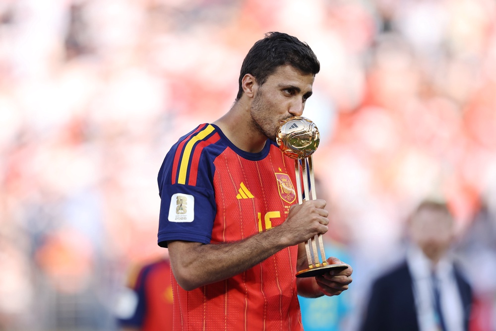 Rodri was voted the World Cup’s best player (Getty)