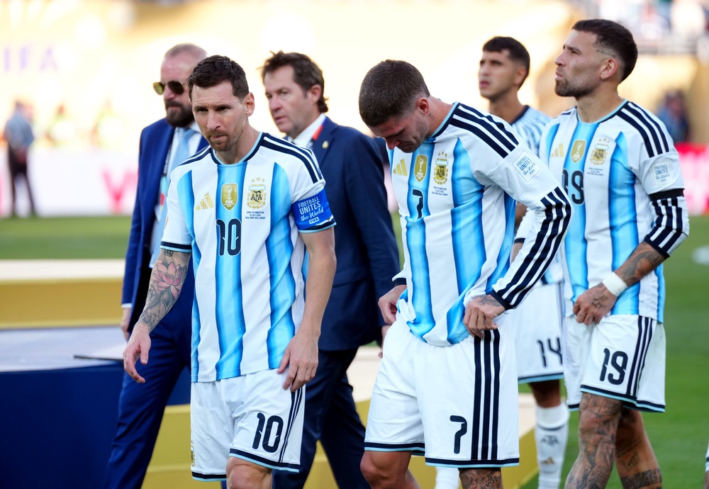 It was dejection for Argentina as they were unable to impose themselves on a one-sided game (PA)