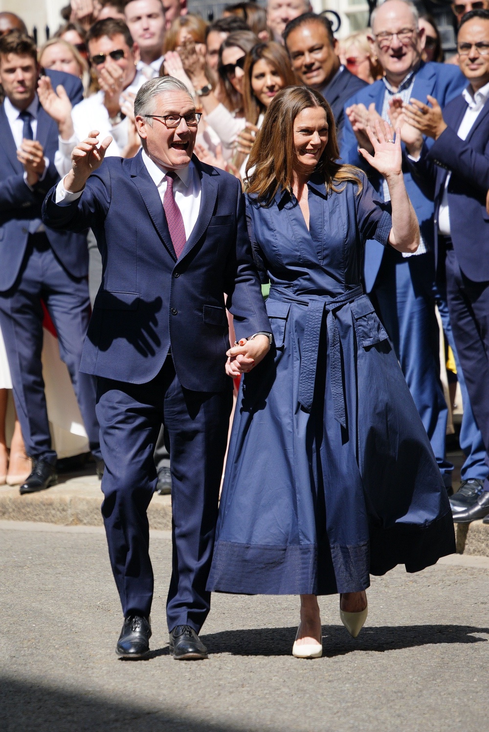 Sir Keir Starmer and his wife Victoria leave Downing Street for the final time (Ben Birchall/PA) (PA Wire)