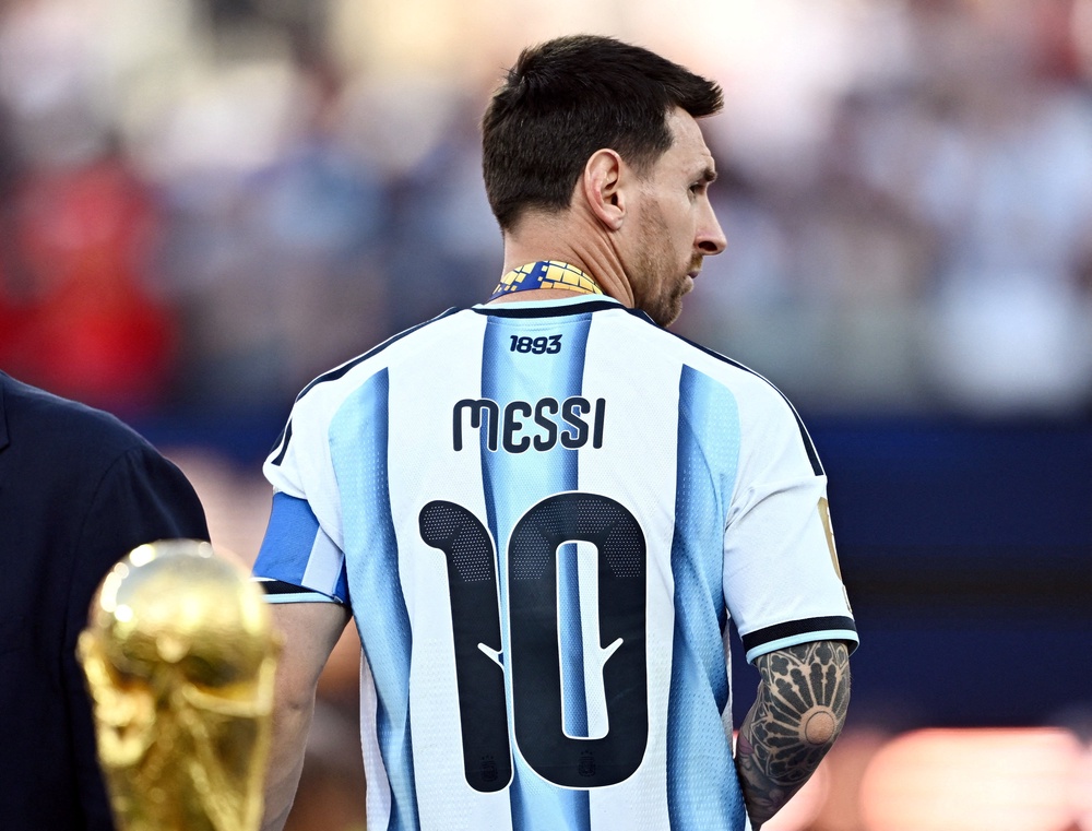 Lionel Messi’s international career was in doubt after Argentina’s World Cup final loss (Reuters)