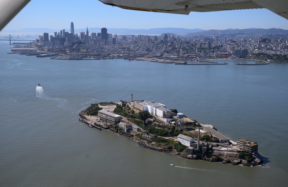 The famous Alcatraz prison off the shore of San Francisco (AFP/Getty)