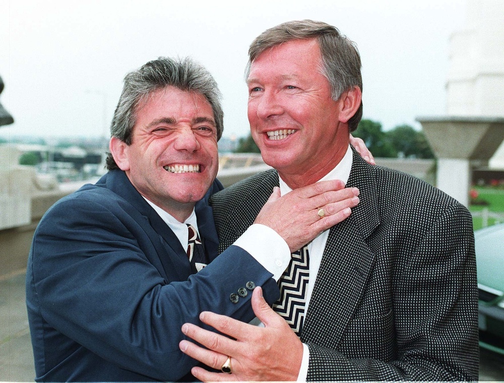 Keegan with arch rival Sir Alex Ferguson (PA)