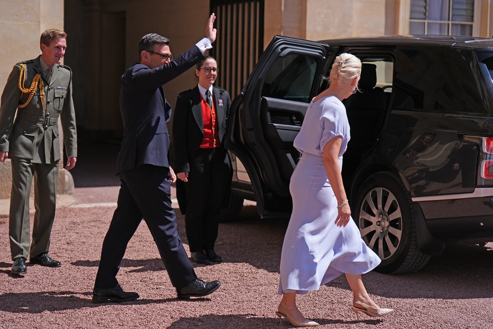Mr Burnham spent almost 35 minutes meeting Charles (Aaron Chown/PA) (PA Wire)