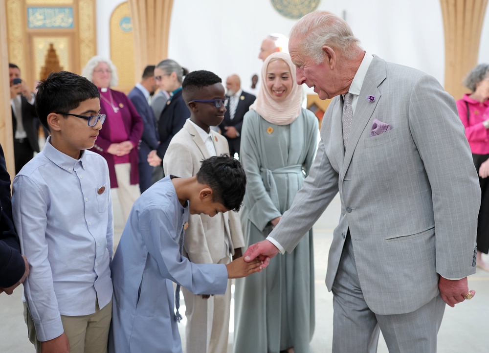 Charles said it had been a “pleasure” to visit the mosque (Chris Jackson/PA)