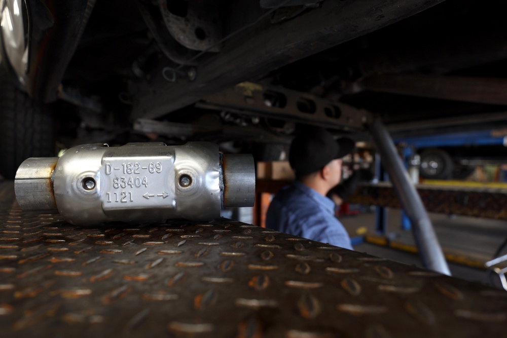 The theft of the copper inside AC units echoes the targeting of catalytic converters on cars, which contain precious metals including rhodium and platinum, which can be sold (Getty)