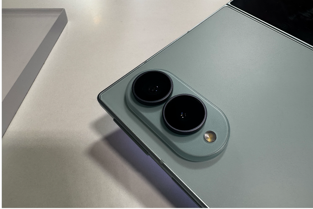 There's only a dual lens camera system on the rear (Alex Lee/The Independent)