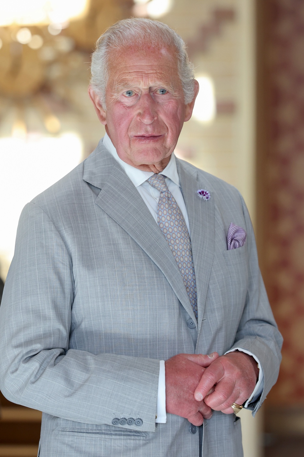 The King speaks as he unveils a plaque during a visit to Cambridge Central Mosque (Chris Jackson/PA) (PA Wire)