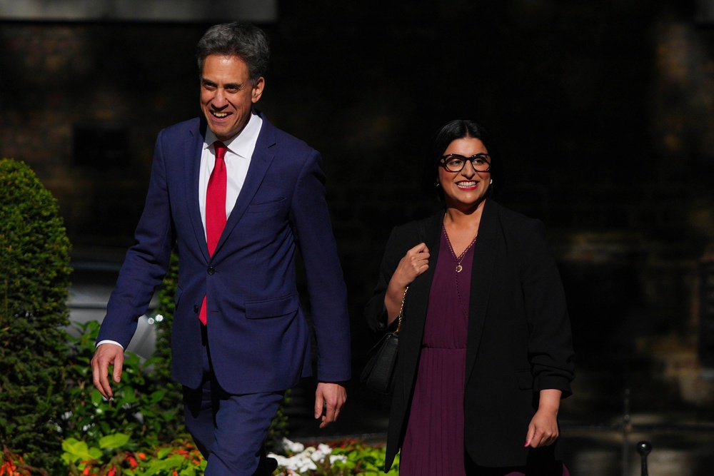 Shabana Mahmood and Ed Miliband had been favourites to be named chancellor (Getty)