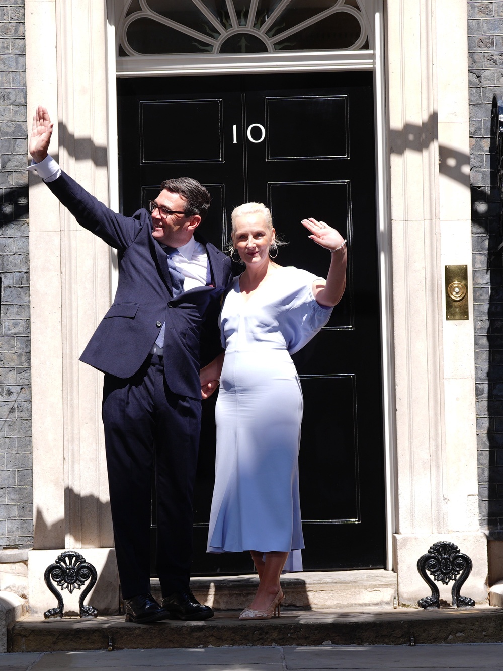 New Prime Minister Andy Burnham makes a speech outside 10 Downing Street, London (Stefan Rousseau/PA) (PA Wire)