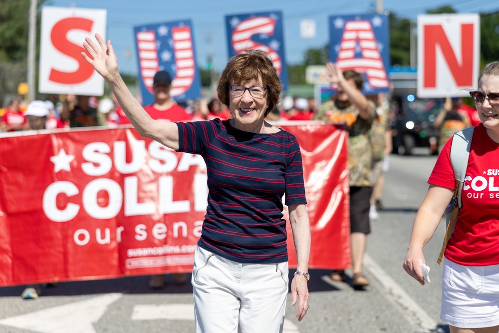 Susan Collins has kept out of the discussions over the replacement for Graham Platner, but is expected to aggressively defend her seat against Jackson (Getty)